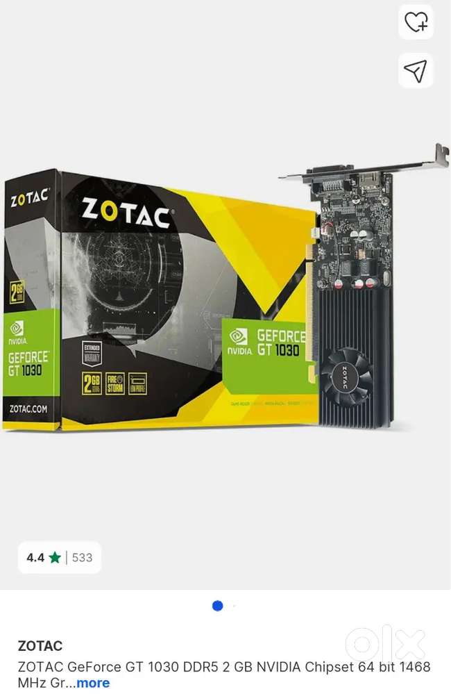 Graphic card GeForce gt1030 gdrr5 2gb