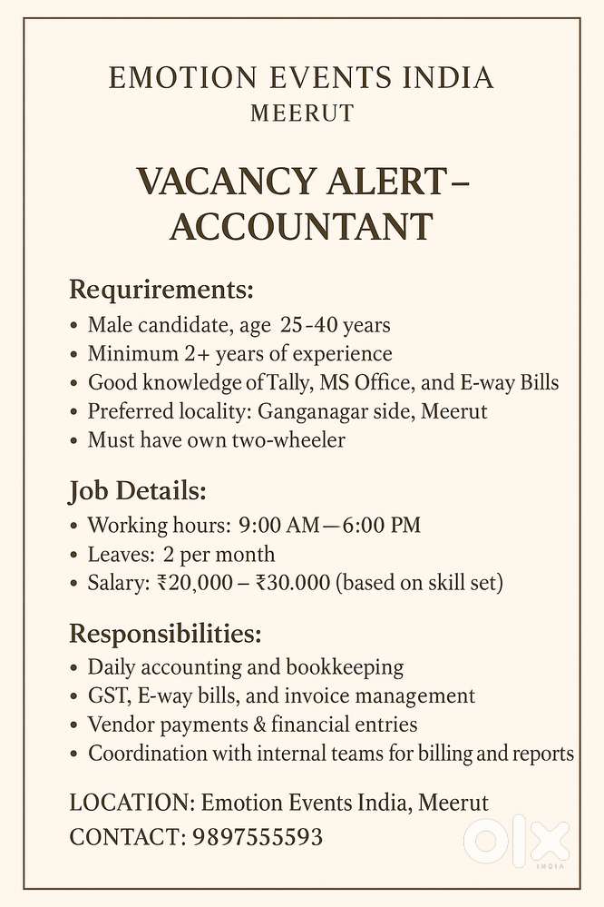 Accountant and Office Assistant