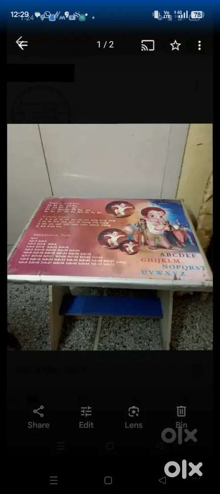 Kids study table with chair,sirf 950 mein