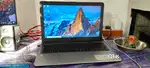 Monitor and Asus laptop with speaker