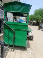 Food cart  two store box with one burner gas