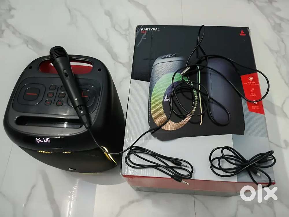 9 month old , 50 w,  mike + aux cable + changing  cable  +box