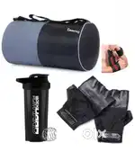 New Gym Combo – Bag, Gloves, Shaker Bottle, Wrist Support