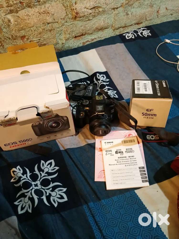 Canon 1500d new condition with 50mm lens