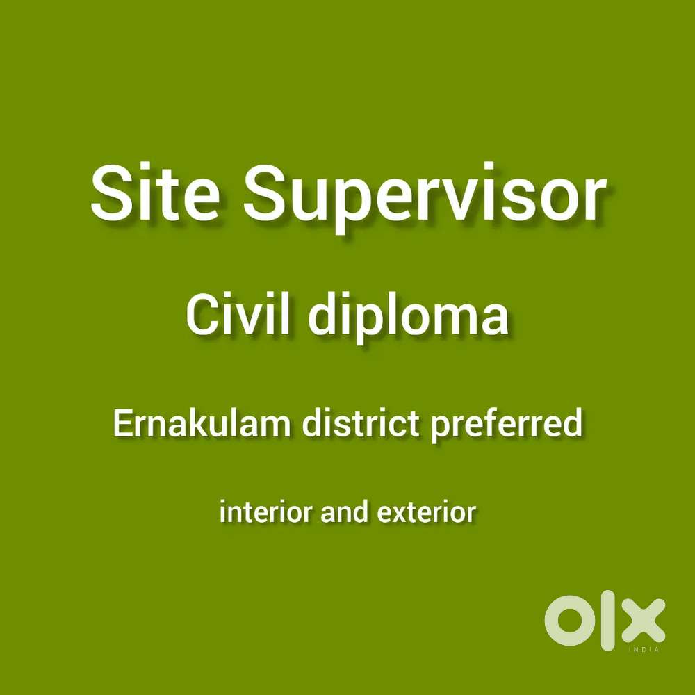 Site supervisor (diploma civil