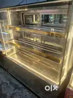 Display fridge counter deep fridge