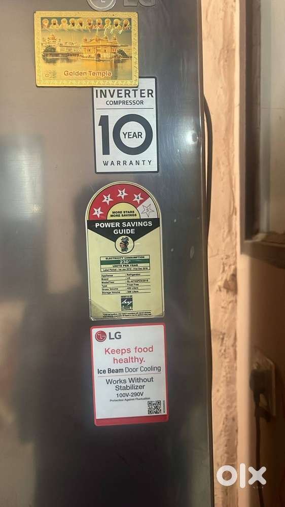 LG Refrigerator – 420 Liters, 4-Star Rated