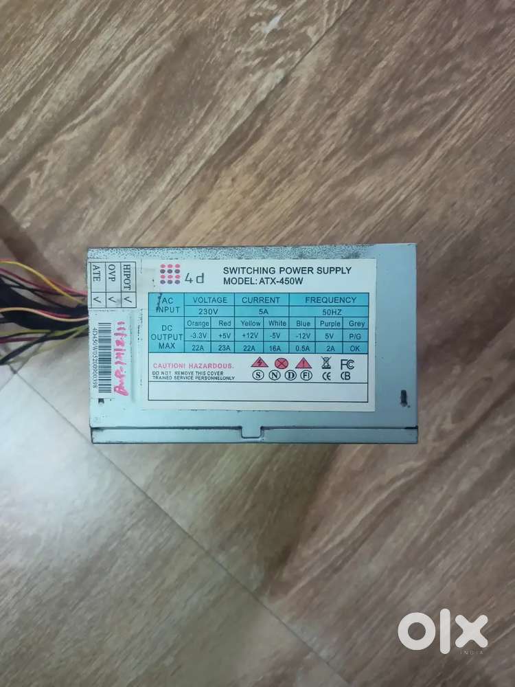 450w Power Supply ATX (non-modular)