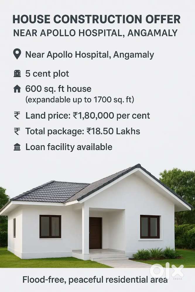 HOUSE CONSTRUCTION OFFER - NEAR APPOLLO HOSPITAL, ANGAMALY