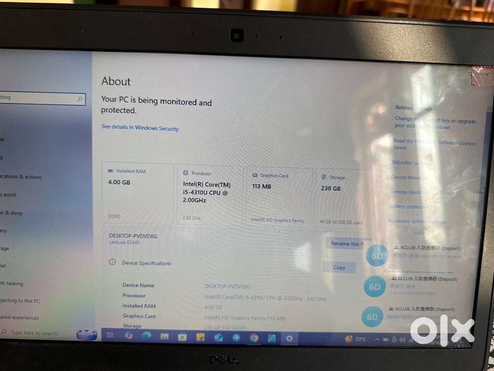 Dell laptop i5
