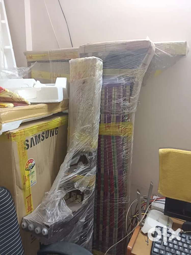 Wooden cot 13,500 & Samsung TV 32 inch 9,500