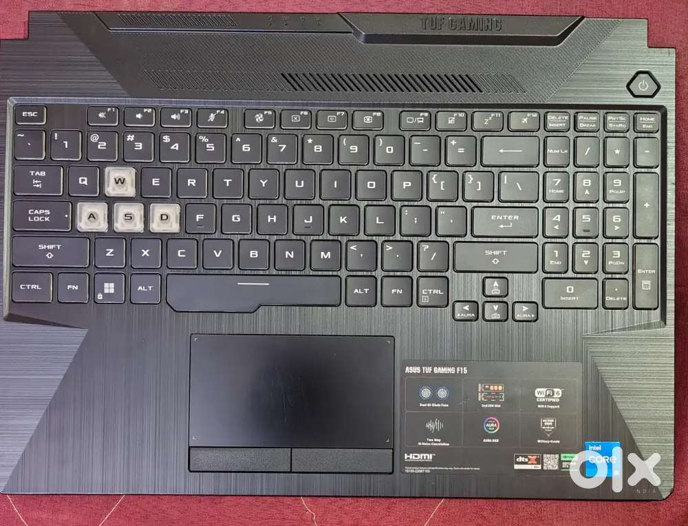 ASUS TUF GAMING UPPER CHASSIS WITH KEYBOARD & more (FOR FX506 models)