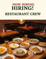 Restaurant Crew Members( Fresher)