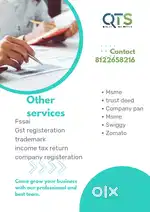 Fssai gst itr iso msme swiggy zomato filling