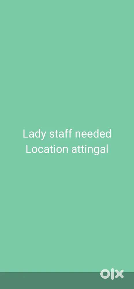 Lady staff needed for shop,  attingal