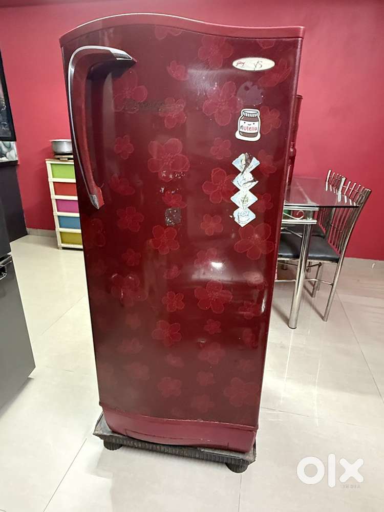 Godrej 181L 5 Star Single Door Refrigerator – Floral Maroon Design