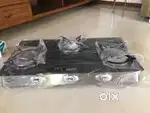 Gas stove glass top