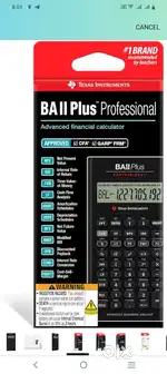 BAII Plus Professional Calculator / CASIO FC 200V