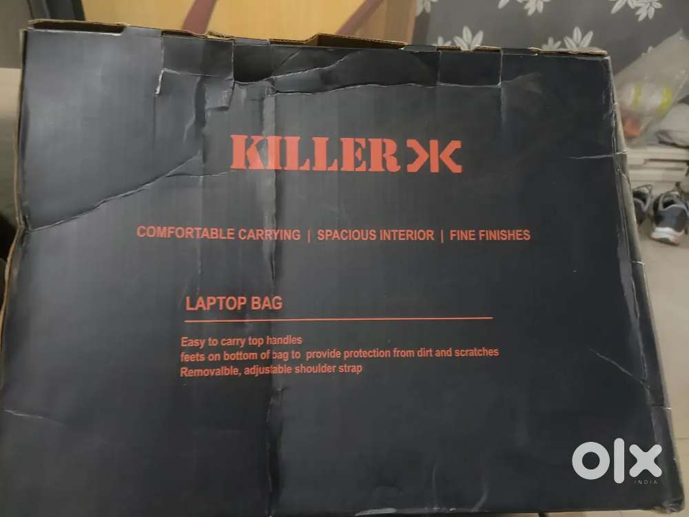 Leather laptop bag