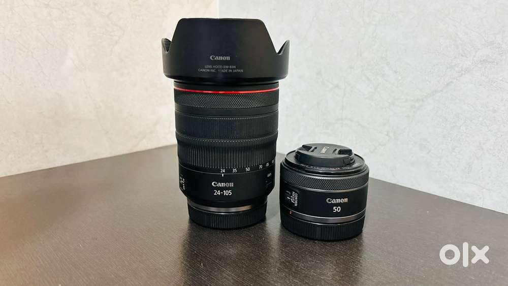 Canon RF 24.105 f F 4 lence & 50 mm 1.8