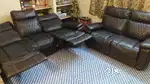 3+2 Reclining Leather Sofa