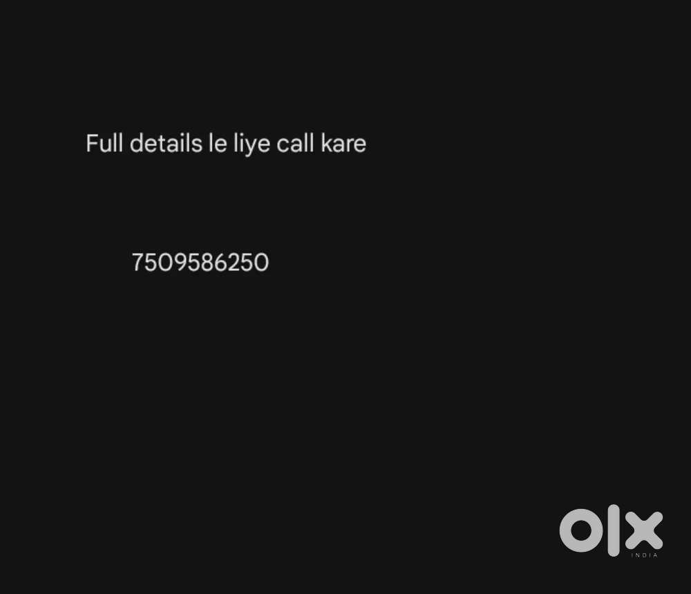 Job ki full details ke liye call kare