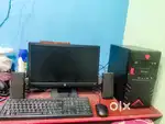HP Desktop with all components (CPU+Monitor+Keyboard+Mouse+Speaker)
