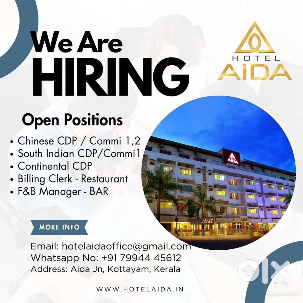 Chinese and South Indian - CDP, Commis 1 and Commis 2