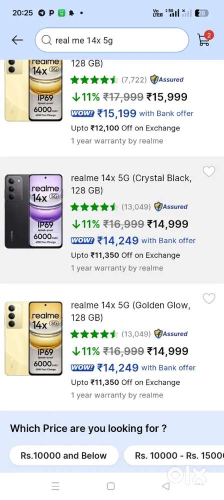 Realme 14 x 5g new mobile
