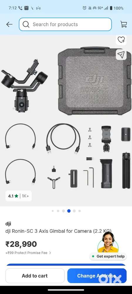 dji Ronin-SC 3 Axis Gimbal for Camera (2.2 KG)