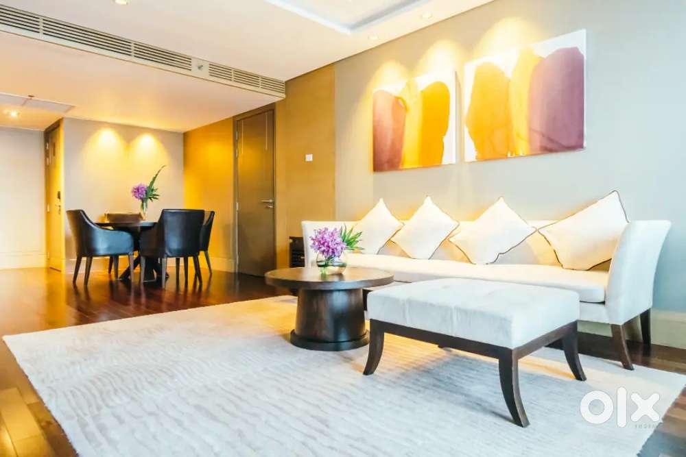 3BHK FULLY FURNISHED FLAT RENT 23000/- AC, SOFA, BED MATTRESS, CUPBOAR
