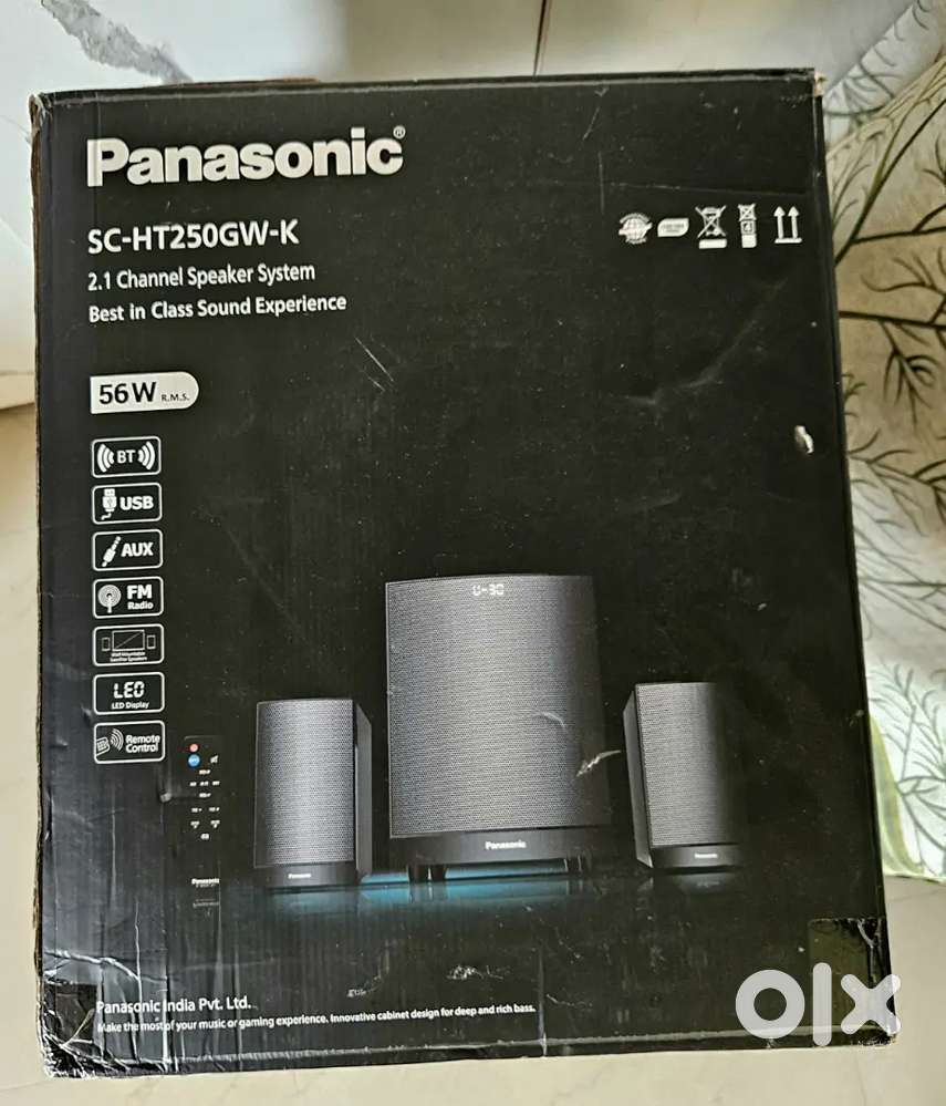 Panasonic Home Theater 2.1 Channel, Brand New Condition