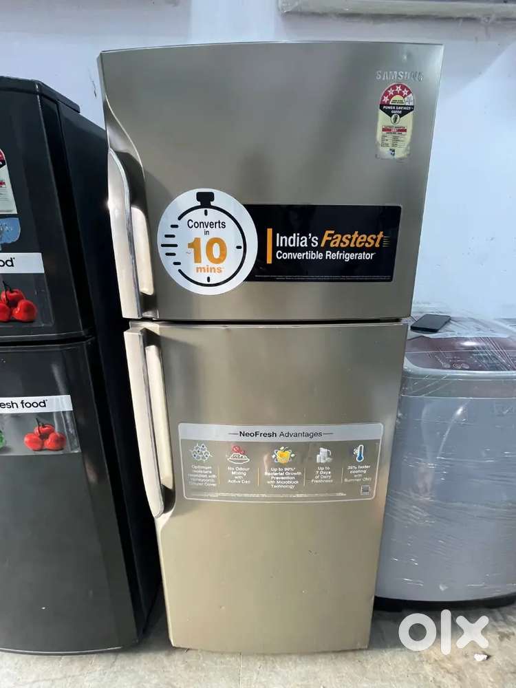 Double door samaung fridge with warranty and good condition