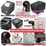 All types used barcode printer scanner Bill printer