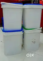 Storage plastic square bucket
