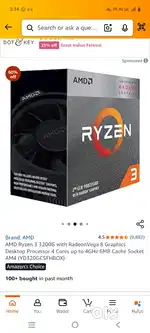 Ryzen 3 3200g proccesor