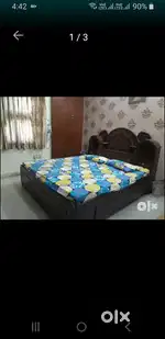 Double bed with matresses and dressing table