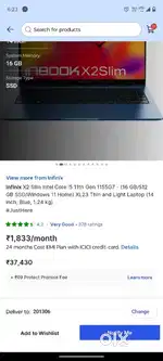 Infinix X2 Slim Intel Intel Core i5 11th Gen 1155G7 - (16 GB/512 GB)