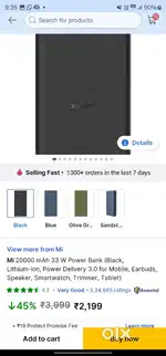 Mi power bank 3i