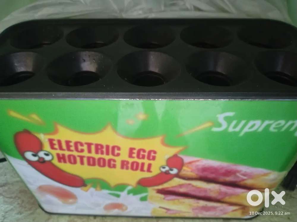 Electric egg hotdog roll