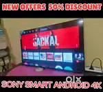 FLAT 50% OFFER SONY SMART LATEST ANDROID 4k LED TV LOWEST COST HURRYUP