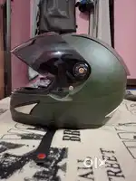 THH HELMETS TS-41 Plain Full Face Single Shield Helmet forest green