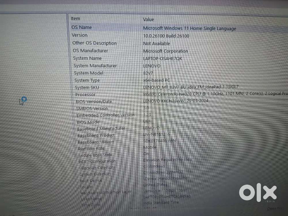 4months old laptop sell