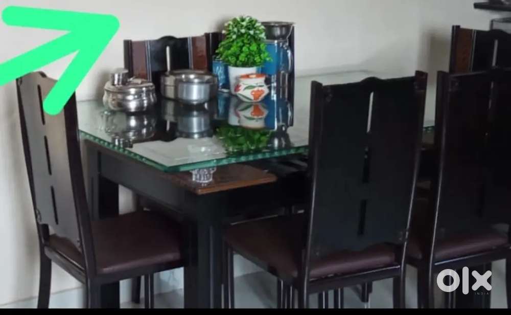 Glass dining table
