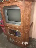 TV trolley with Samsung flat TV