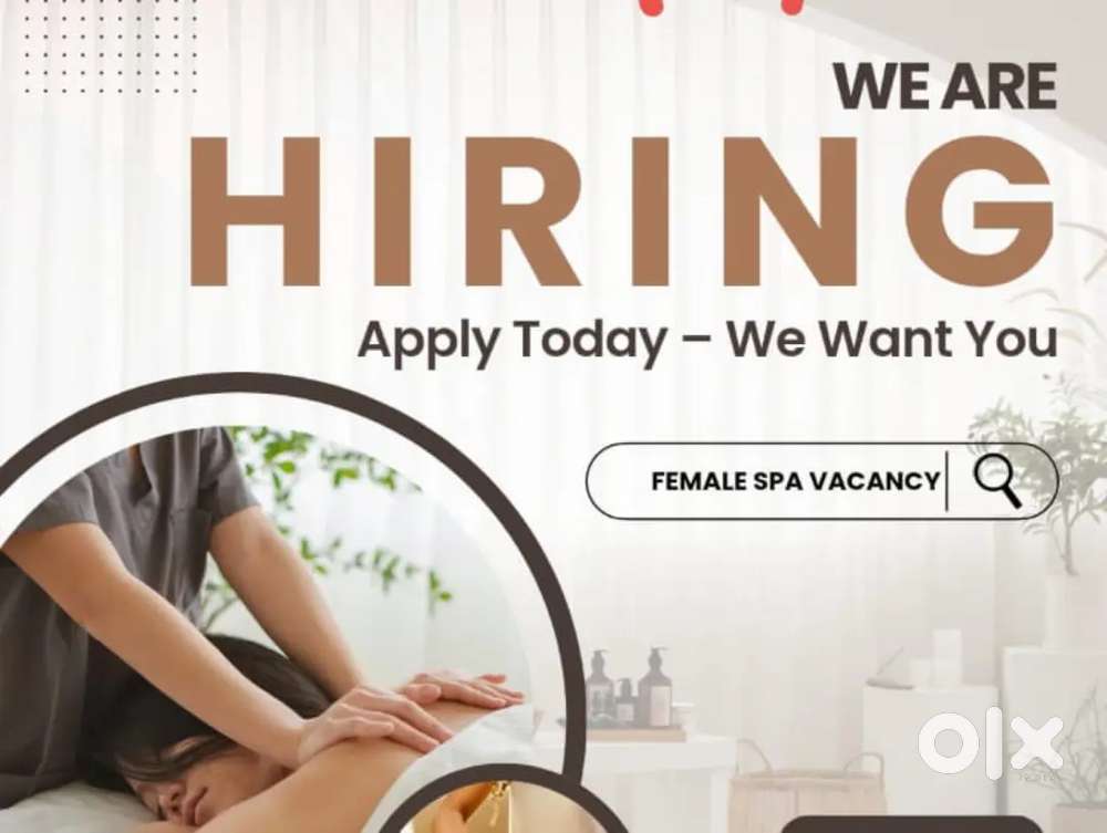 Spa female therapist vacancy