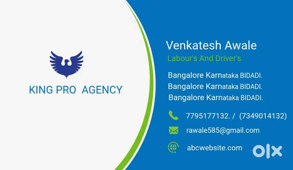 Job for driver and labours