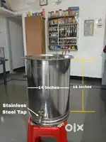Pure Stainless Steel container.