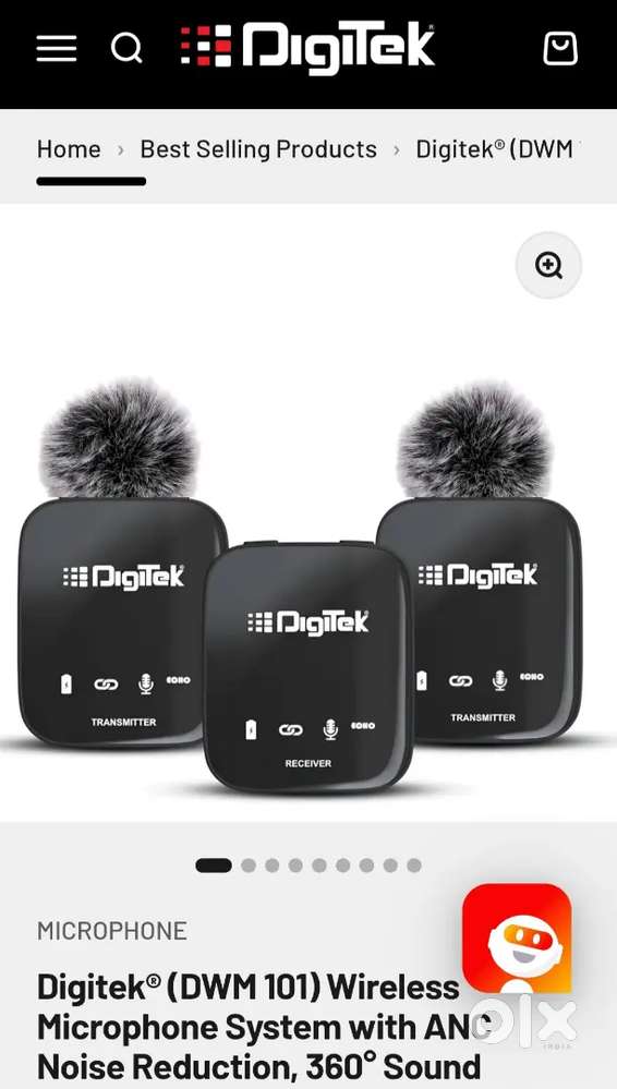 Digiteck wireless microphone