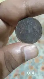 Old coin ancient India of 1835 One Quarter Anna